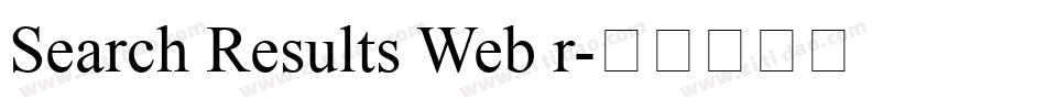 Search Results Web r字体转换